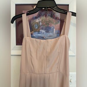 Show Me Your MuMu Blush Lace-Up Dress